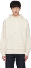 Sunspel Off-white Drawstring Hoodie In Undyed