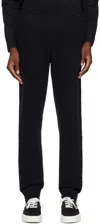 Sunspel Black Loopback Sweatpants In Black