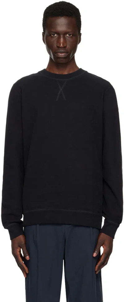 SUNSPEL BLACK LOOPBACK SWEATSHIRT