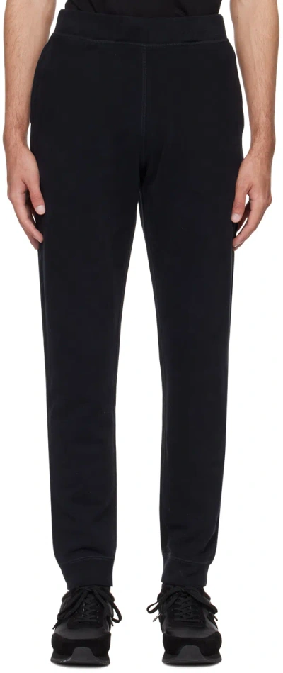 Sunspel Black Slim-fit Sweatpants