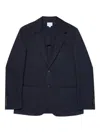 Sunspel Three-button Patch-pocket Blazer In Blue