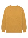 Sunspel Brushed-effect Crew-neck Jumper In Orange