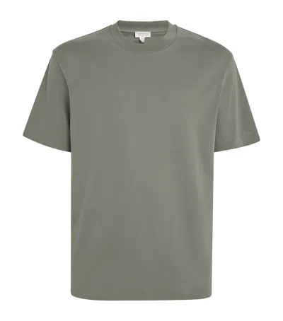 Sunspel Brushed Supima Cotton T-shirt In Green