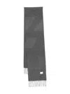 Sunspel Cashmere Fringed Scarf In Gray