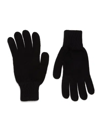 Sunspel Cashmere Gloves In Black