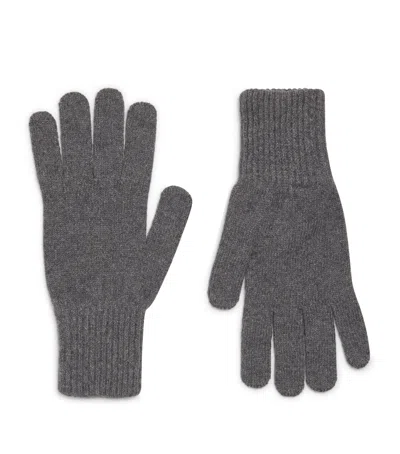 Sunspel Cashmere Gloves In Grey