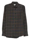 Sunspel Check Brushed Cotton Flannel Button-down Shirt In Multi