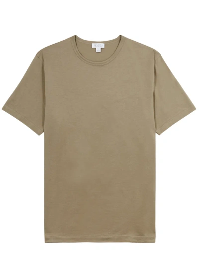 Sunspel Classic Cotton T-shirt In Camel