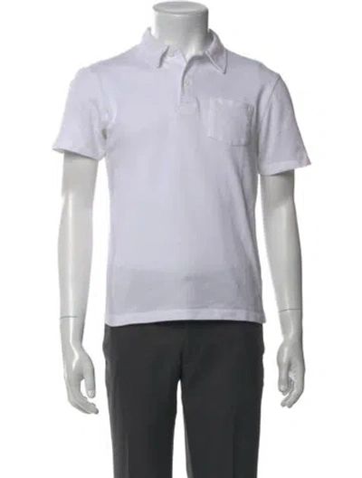 Pre-owned Sunspel Collar Short Sleeve Polo Shirt In Gray