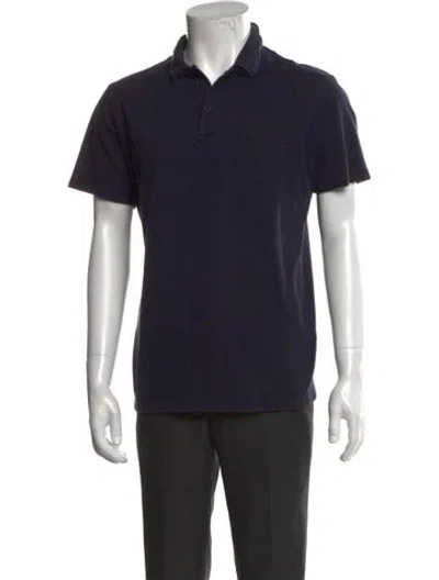 Pre-owned Sunspel Collar Short Sleeve Polo Shirt In Green