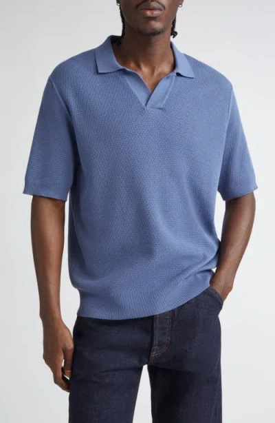 Sunspel Compact Mesh Polo Sweater