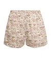 Sunspel Mens Londons Calling Elasticated Waistband Regular-fit Cotton Boxer Shorts In Multi