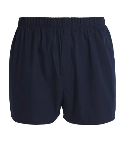 Sunspel Cotton Classic Boxer Shorts In Navy