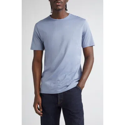 Sunspel Cotton Crewneck T-shirt In Blue