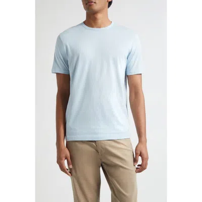 Sunspel Cotton Crewneck T-shirt In Blue