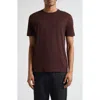 Sunspel Cotton Crewneck T-shirt In Brown