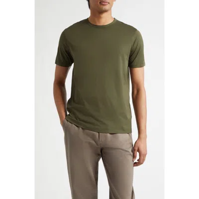 Sunspel Cotton Crewneck T-shirt In Green