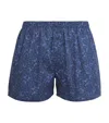 Sunspel Mens Autumn Breeze Elasticated Waistband Regular-fit Cotton Boxer Shorts In Multi