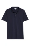 Sunspel Short-sleeve Button Polo Shirt In Navy