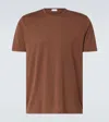 Sunspel Cotton Jersey T-shirt In Cocoa Brown