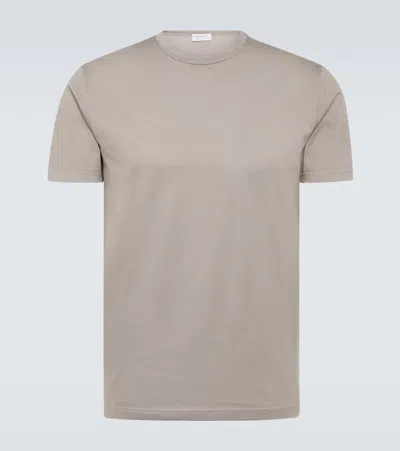 Sunspel Cotton Jersey T-shirt In Mid Grey 