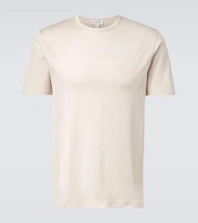 Sunspel Cotton Jersey T-shirt In Neutral