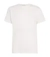 Sunspel Cotton Mesh Cellular Crew Neck T-shirt In White