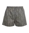 Sunspel Mens Ghost Orchid Elasticated Waistband Regular-fit Cotton Boxer Shorts In Multi