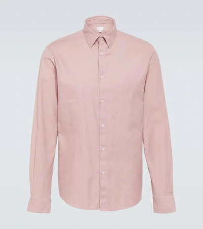 Sunspel Cotton Oxford Shirt In Pale Pink224