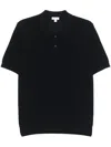 Sunspel Cotton Polo Shirt In Blue