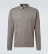 Sunspel Cotton Polo Shirt In Brown
