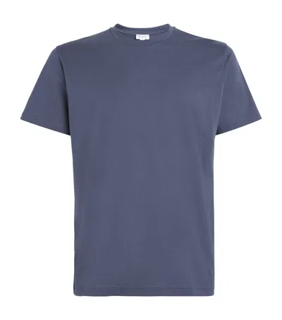 Sunspel Cotton Riviera T-shirt In Blue