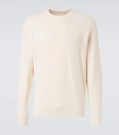 Sunspel Cotton Sweatshirt In Neutral