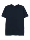 Sunspel Cotton Crewneck T-shirt In Blue