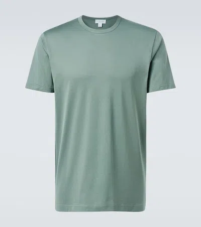Sunspel Cotton T-shirt In Green