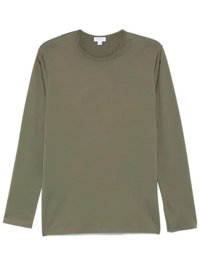 Sunspel Cotton T-shirt In Green