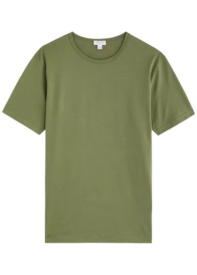 Sunspel Cotton T-shirt In Green