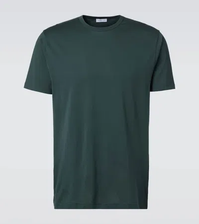 Sunspel Cotton T-shirt In Green