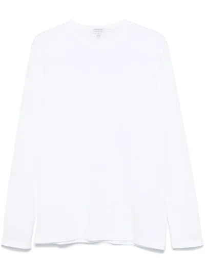 Sunspel Cotton T-shirt In White