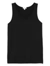 Sunspel Cotton Tank Top In Schwarz