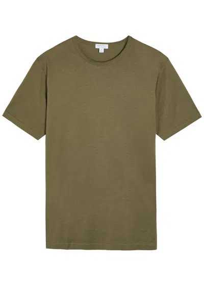 Sunspel Cotton T-shirt In Green