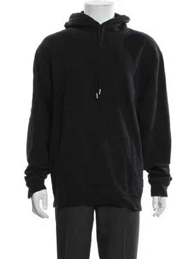 Pre-owned Sunspel Crew Neck Long Sleeve Hoodie In Black