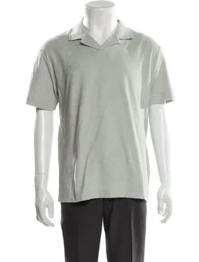 Pre-owned Sunspel Crew Neck Short Sleeve Polo Shirt In Green