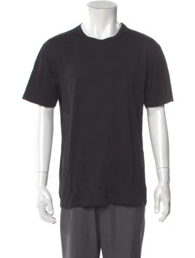 Pre-owned Sunspel Crew Neck Short Sleeve T-shirt In Black