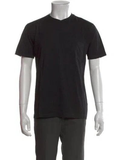 Pre-owned Sunspel Crew Neck Short Sleeve T-shirt In Black