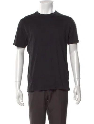 Pre-owned Sunspel Crew Neck Short Sleeve T-shirt In Black