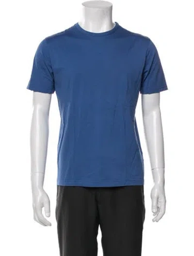 Pre-owned Sunspel Crew Neck Short Sleeve T-shirt In Blue