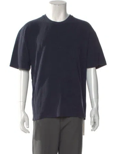 Pre-owned Sunspel Crew Neck Short Sleeve T-shirt In Blue