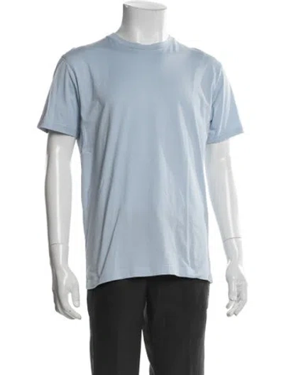 Pre-owned Sunspel Crew Neck Short Sleeve T-shirt In Blue