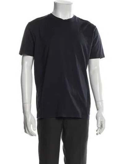 Pre-owned Sunspel Crew Neck Short Sleeve T-shirt In Blue